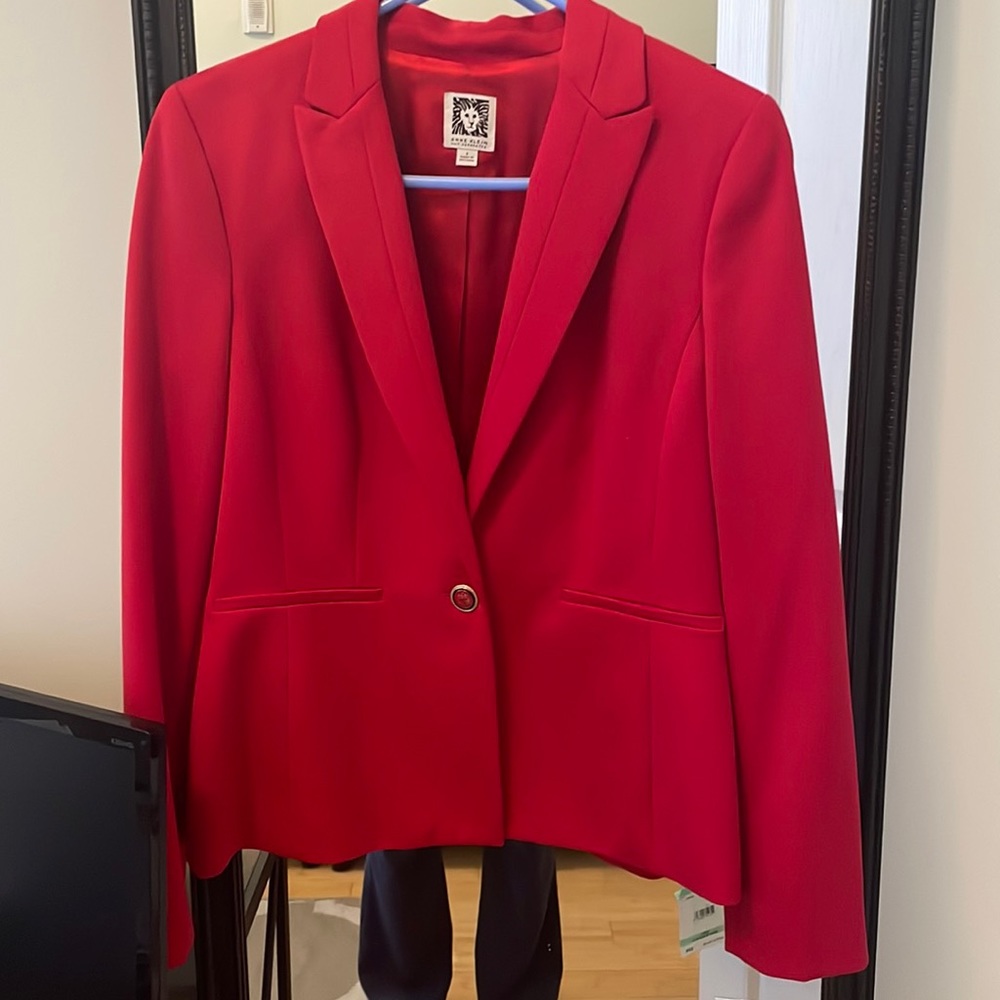 Sophisticated Red Blazer